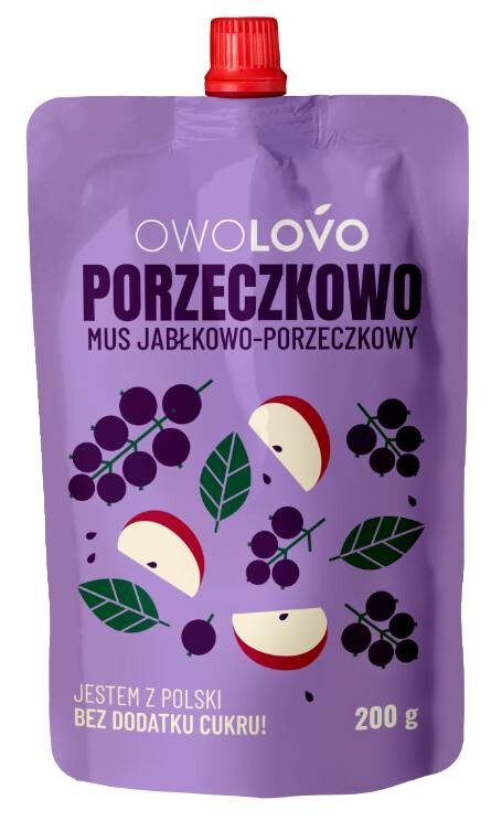 OWOLOVO Alma-feketeribizli gyümölcspüré 200g