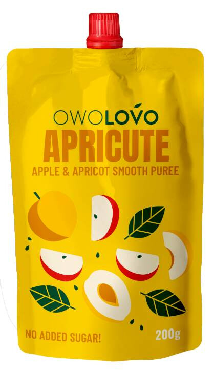 OWOLOVO Alma-sárgabarack Apricute gyümölcspüré 200g
