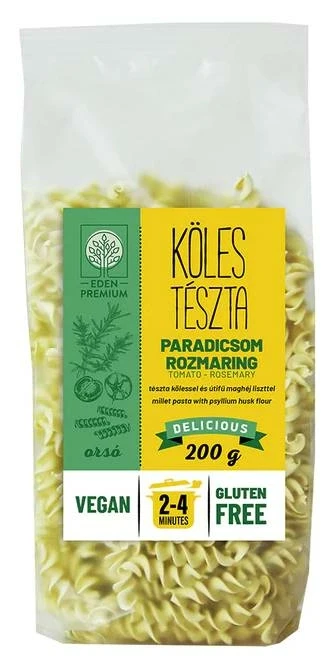 Gluténmentes Kölestészta paradicsom-rozmaring orsó 200g