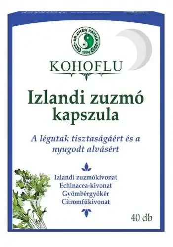 Dr.Chen Kohoflu-Izlandi zuzmó kapszula 40 db