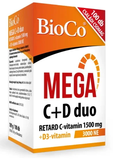 BioCo MEGA C+D duo 100 db filmtabletta