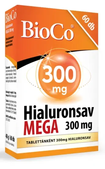 BioCo Hialuronsav MEGA 300 mg 60 db tabletta