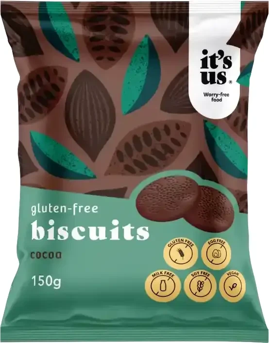 It's us Gluténmentes Kakaós Omlós Keksz 150g