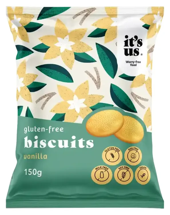 It's us Gluténmentes Vaníliás Omlós Keksz 150g