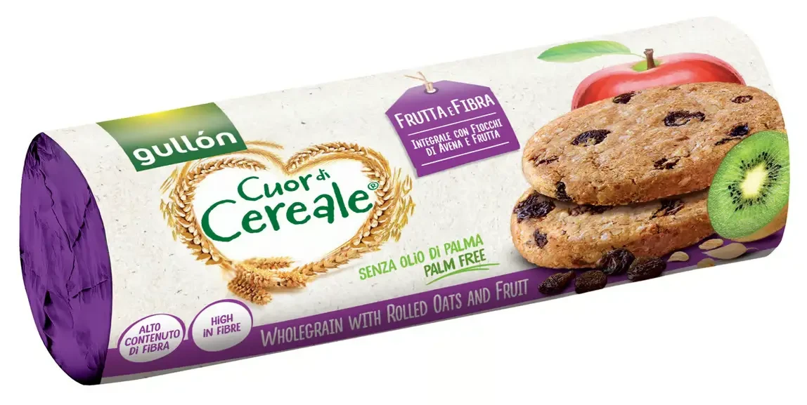 Gullon Élelmi rostban gazdag gabonakeksz gyümölccsel 300 g