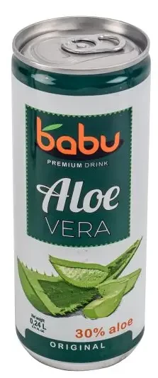 Babu Aloe Vera szénsavmentes ital Natúr 240 ml