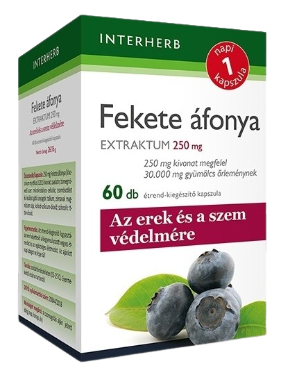 Interherb NAPI1 Fekete áfonya Extraktum 250 mg 60 db