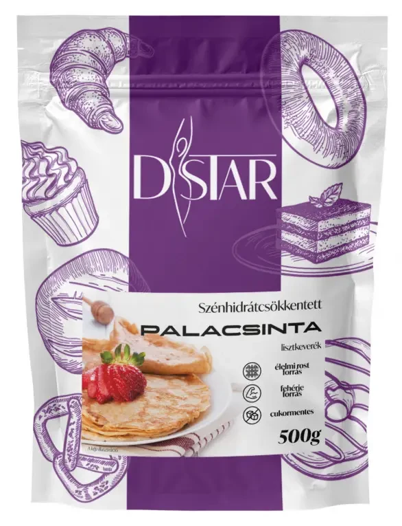 D-STAR szénhidrátcsökkentett palacsinta lisztkeverék 500 g