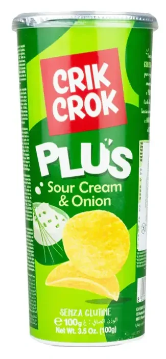 Crik Crok chips hagymás-tejfölös gluténmentes 100 g