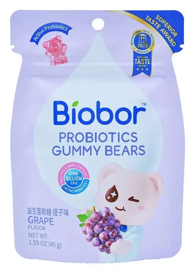 Biobor szőlő ízű gumicukorka 45 g