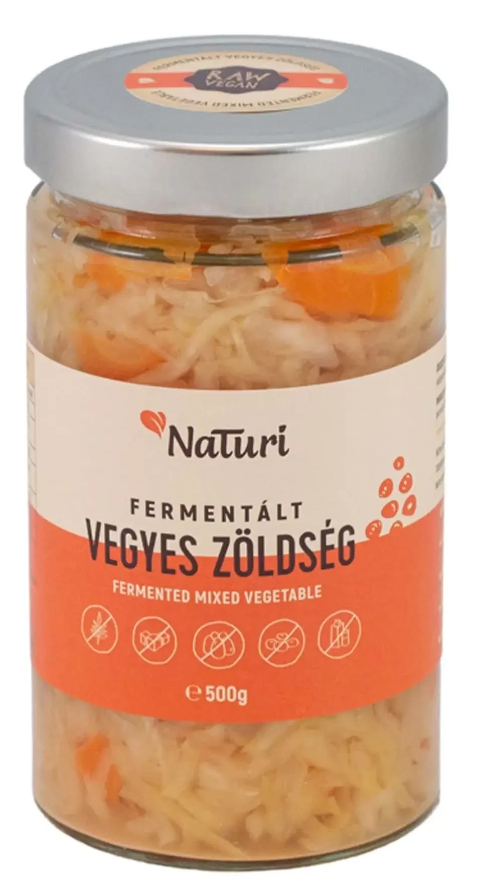 NaTuri Fermentált Vegyes Zöldség - Nagy 500g