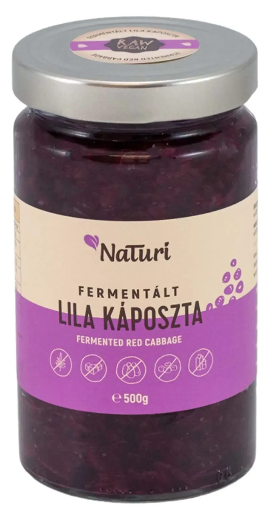 NaTuri Fermentált Lila Káposzta - Nagy 500g