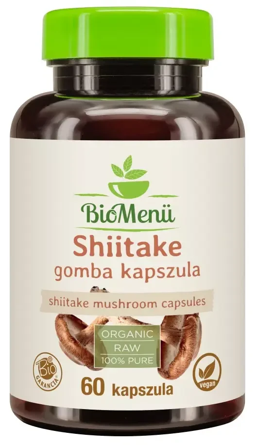 BioMenü BIO SHIITAKE gomba kapszula 60 db