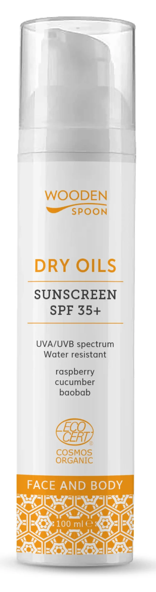 Wooden Spoon Bio Fényvédő arc- és testápoló SPF35+ 100ml