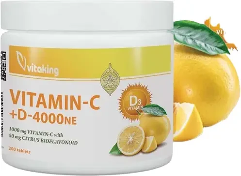 Vitaking C-1000 D-4000 vitamin 200 db
