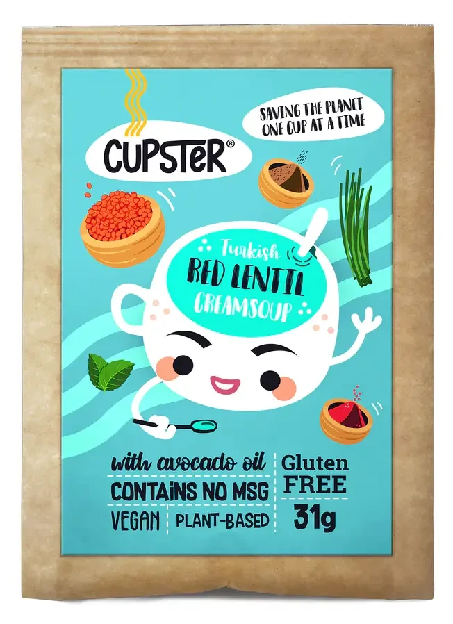 Cupster Instant Török vöröslencse krémleves 10x31 g