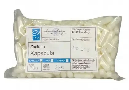 CASA Zselatin Üres kapszula 220 db