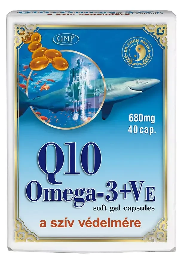 Dr. Chen Q10 + Omega-3 halolaj kapszula 40db