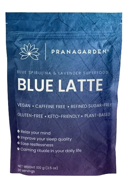 Pranagarden Kék spirulina Latte 100 g