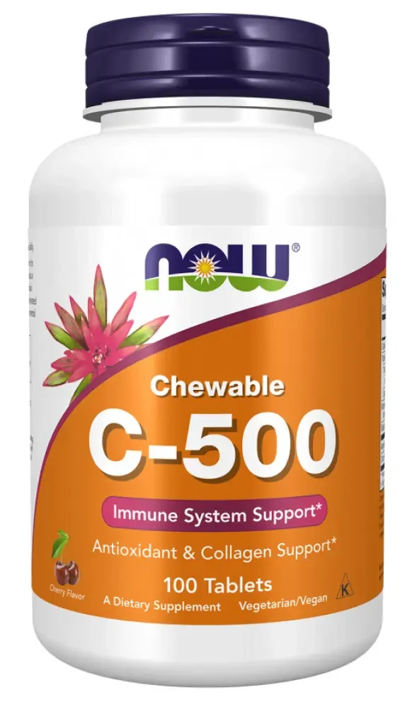 NOW C-500 Cherry Cherry rágótabletta 100db