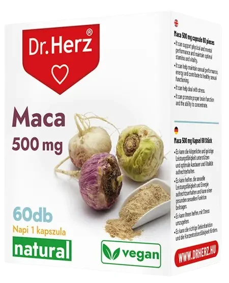 Dr. Herz Maca Kapszula 500 mg 60 db