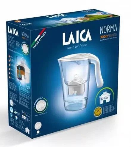 Laica Carmen Norma fehér vízszűrő kancsó mechanikus kijelzővel 2,3 l