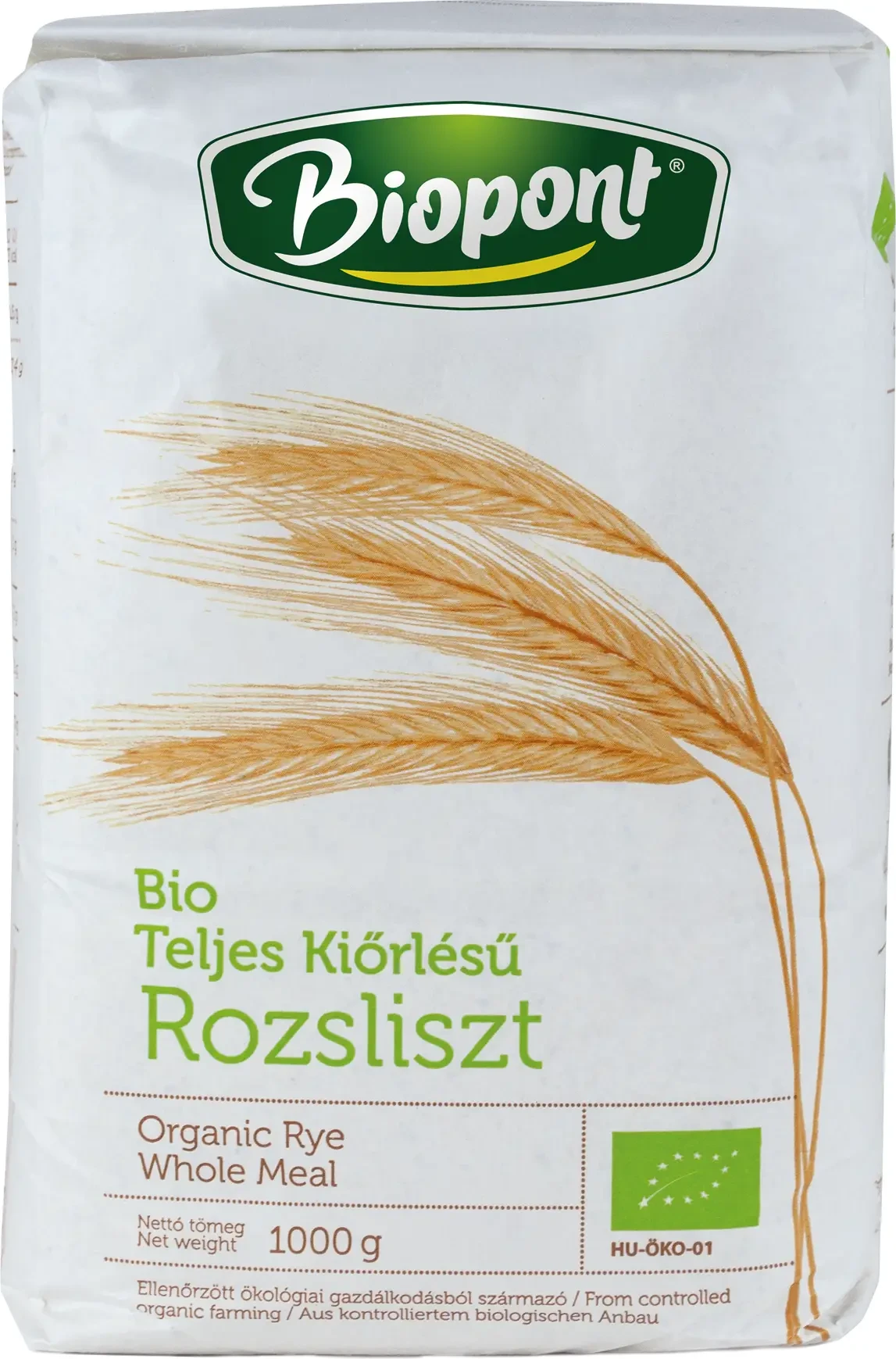 Biopont BIO Rozsliszt teljes kiőrlésű (RL-190) 1 kg