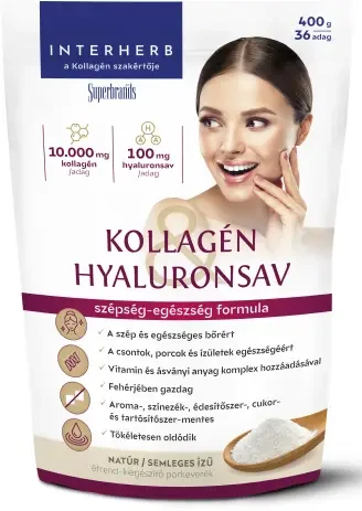 Interherb Kollagén&Hyaluronsav italpor Natúr 400 g