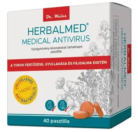 HERBALMED Medical pasztilla 40 db