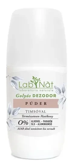 Labnat BIO Golyós dezodor (roll on) - Púder (75 ml)