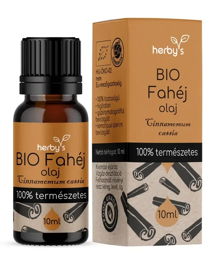 Herby's BIO Fahéj (Cassia) olaj 10ml FOOD GRADE