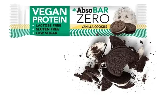 AbsoBAR Zero Vanília Keksz Vegán Fehérjeszelet 40g