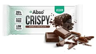 Abso Crispy Bar Dupla Csokoládé Ízű Vegán Fehérjeszelet 50g