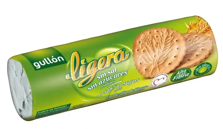 Gullón Ligera Só- és cukormentes keksz 200g