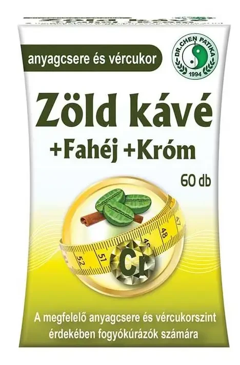 Dr. Chen Zöldkávé+Fahéj+Króm kapszula 60 db