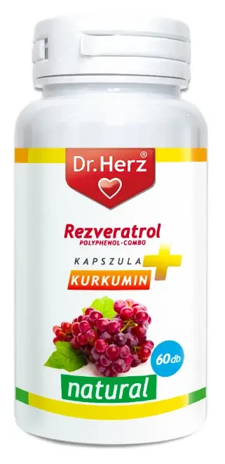 Dr. Herz Rezveratrol + Kurkumin kapszula 60 db