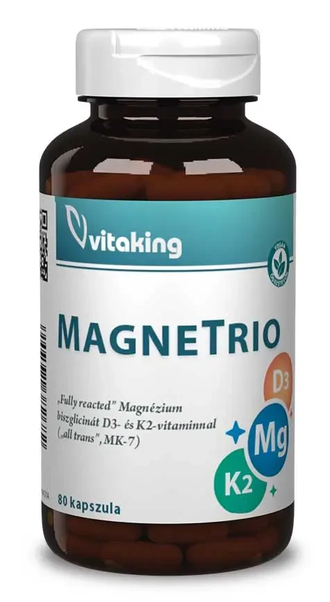 Vitaking Magne Trio K2+D3+Mg Vitamin 80 db