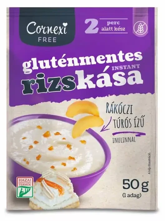 Cornexi Free Gluténmentes Rizskása (Rákóczi túrós ízű) 50 g