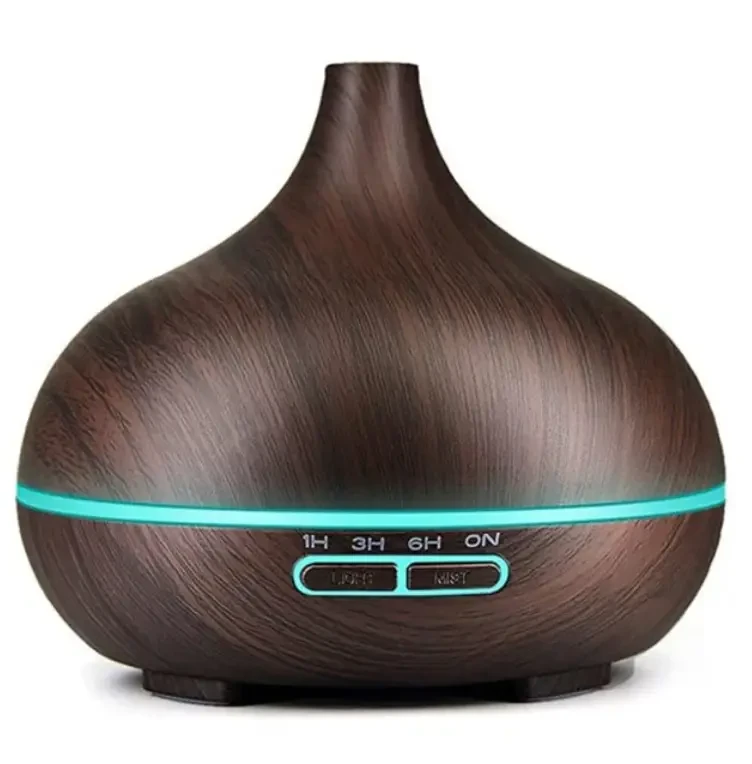 Ultrahangos illóolaj-párologtató sötét fa 1 db