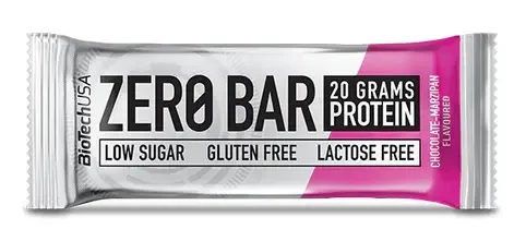BioTech USA Zero Bar Csokoládé-marcipán ízesítésű 50 g