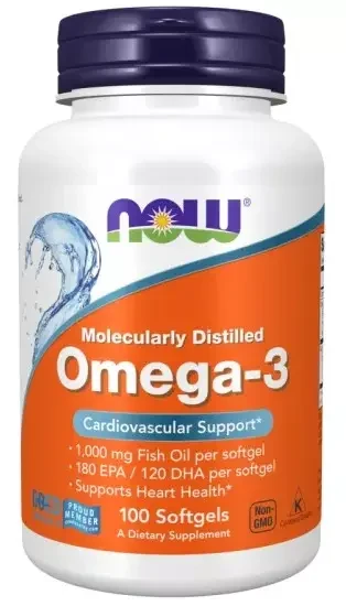 NOW Omega-3 180 EPA / 120 DHA 100 db kapszula