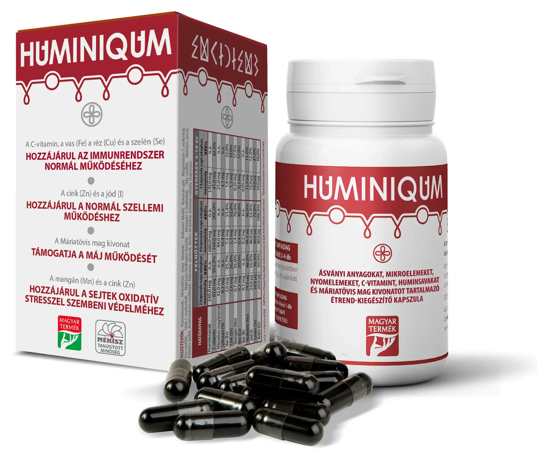 Huminiqum huminsav alapú kapszula 120 db