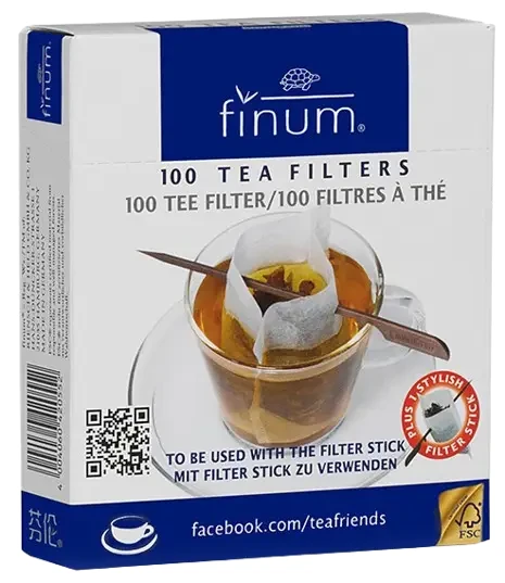 Finum papír teafilter pálcikával 100 db