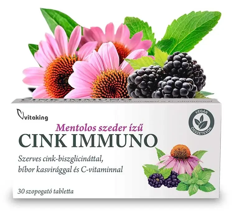 Vitaking Cink Immuno szopogató tabletta 30 db