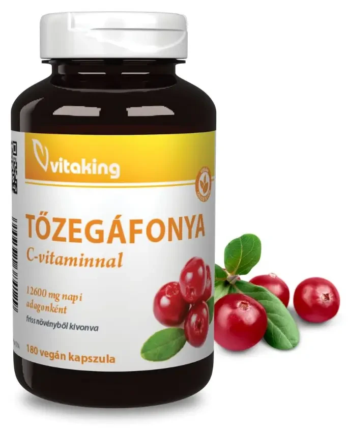 Vitaking Tőzegáfonya C-vitaminnal 180db