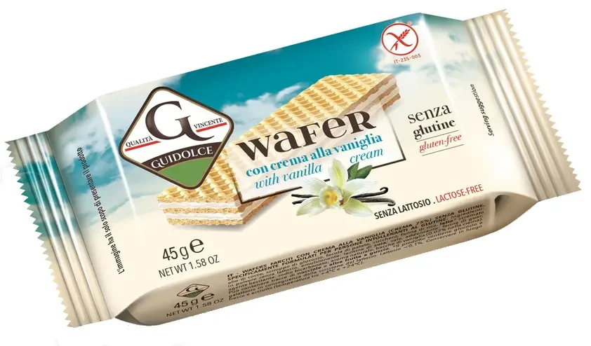 Guidolce vaníliás krémmel töltött gluténmentes ostya 45g