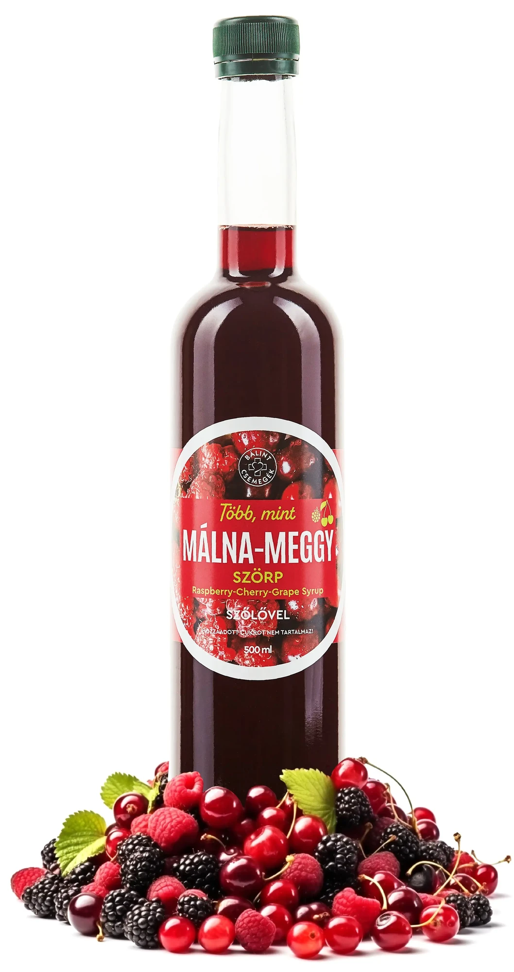 Bálint Málna-meggy szörp szőlővel 500 ml