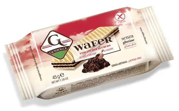 Guidolce Kakaós krémmel töltött gluténmentes ostya 45g