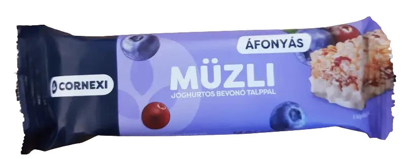 Cornexi Áfonyás Müzliszelet Joghurtos bevonó talppal 25g