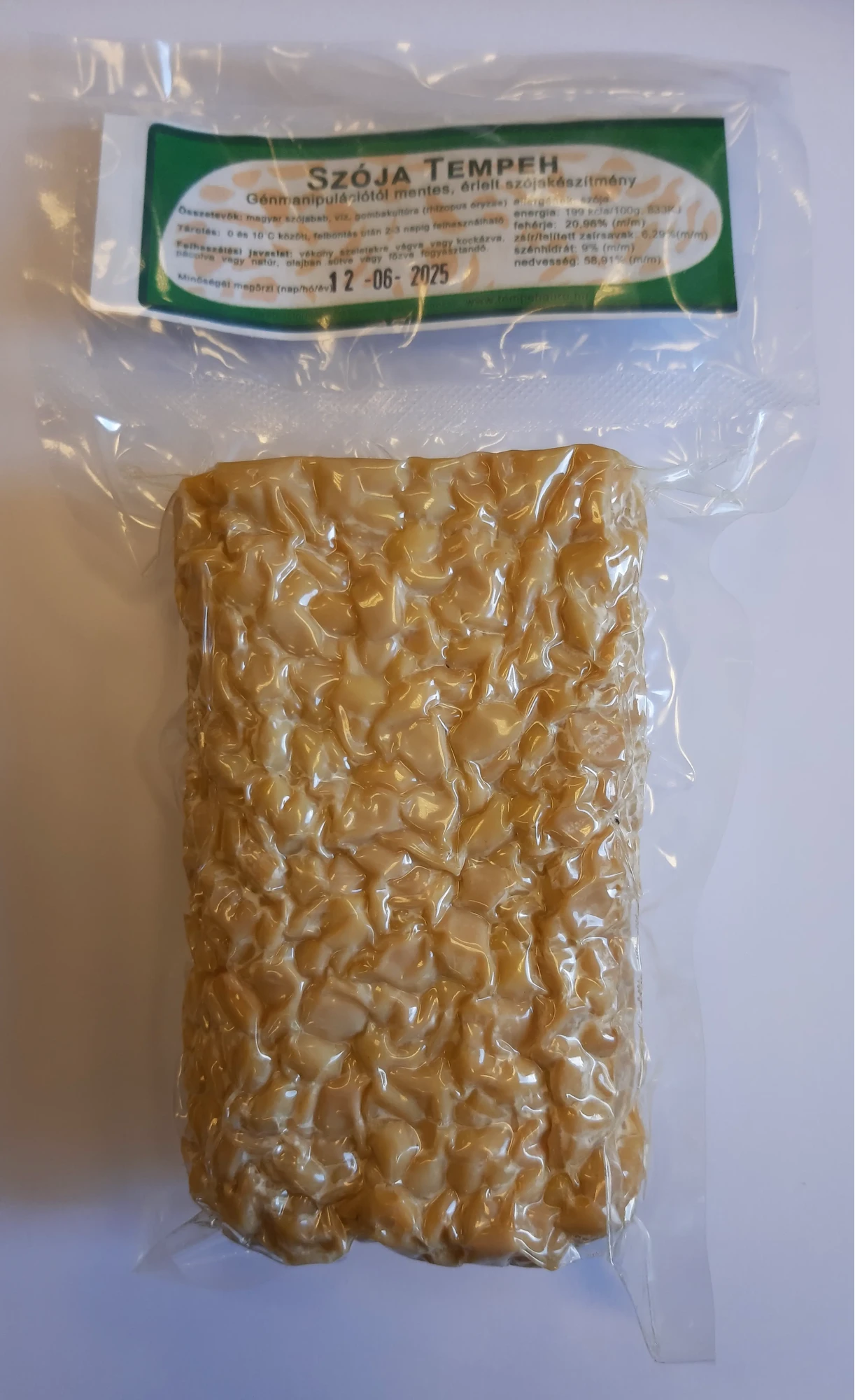 Tempehguru Szója Tempeh magyar szójából 250 g